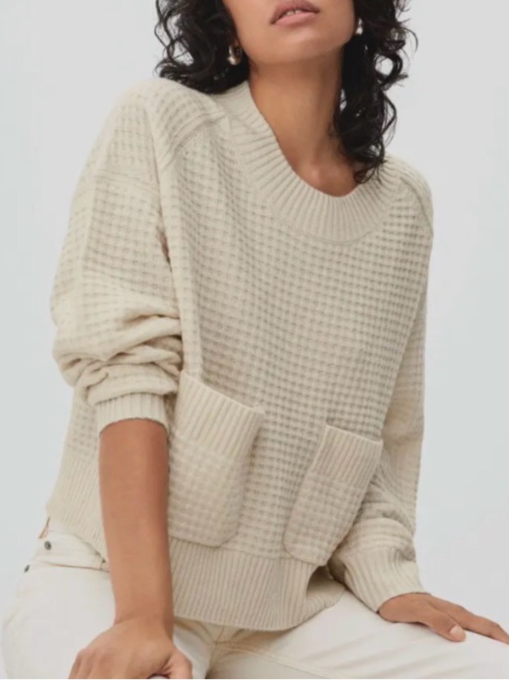Everlane waffle cashmere sweater